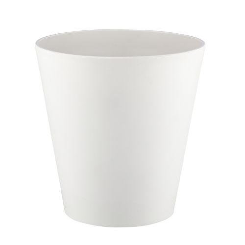 Madison Bath Collection Wastebasket, 10 Quart, White